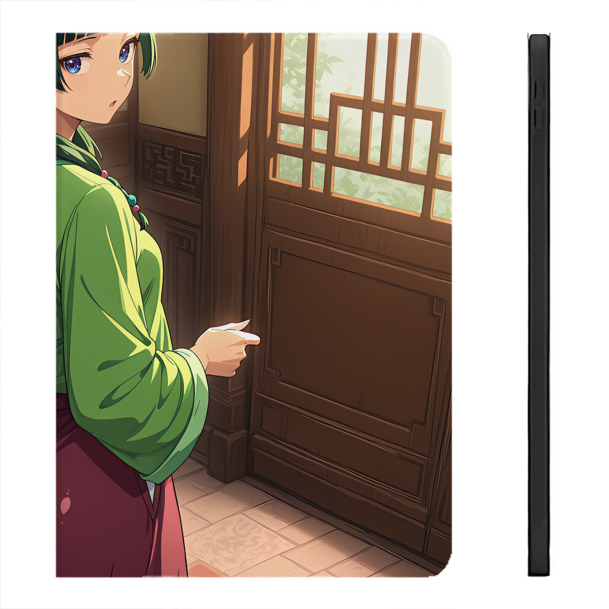 （画像用） 薬屋のひとりごと The Apothecary Diaries IPadケース ペンホルダー付き ブックスタイルデザイン